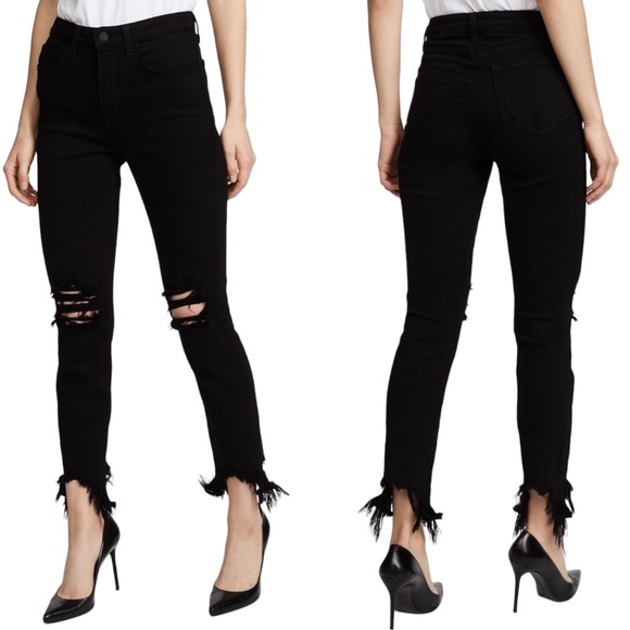 L’AGENCE Skinny Maigre High Rise Crop Jeans Size 26 - Picture 14 of 14